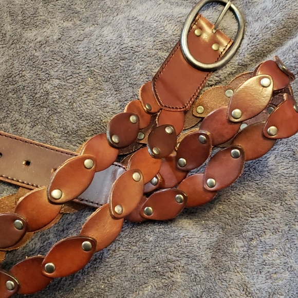 Leather Brown Belt - Picture 1 of 5